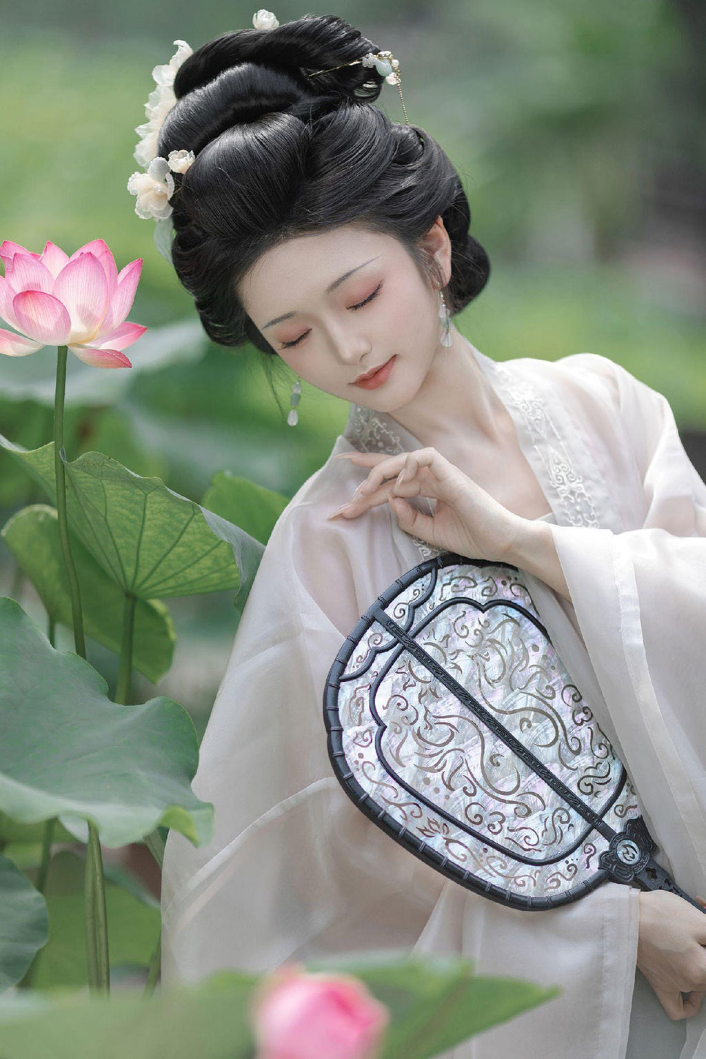 Song dynasty hanfu Cyan Gradient hanfu dress Changshan For Daily Wear - yinyun 茵蕴