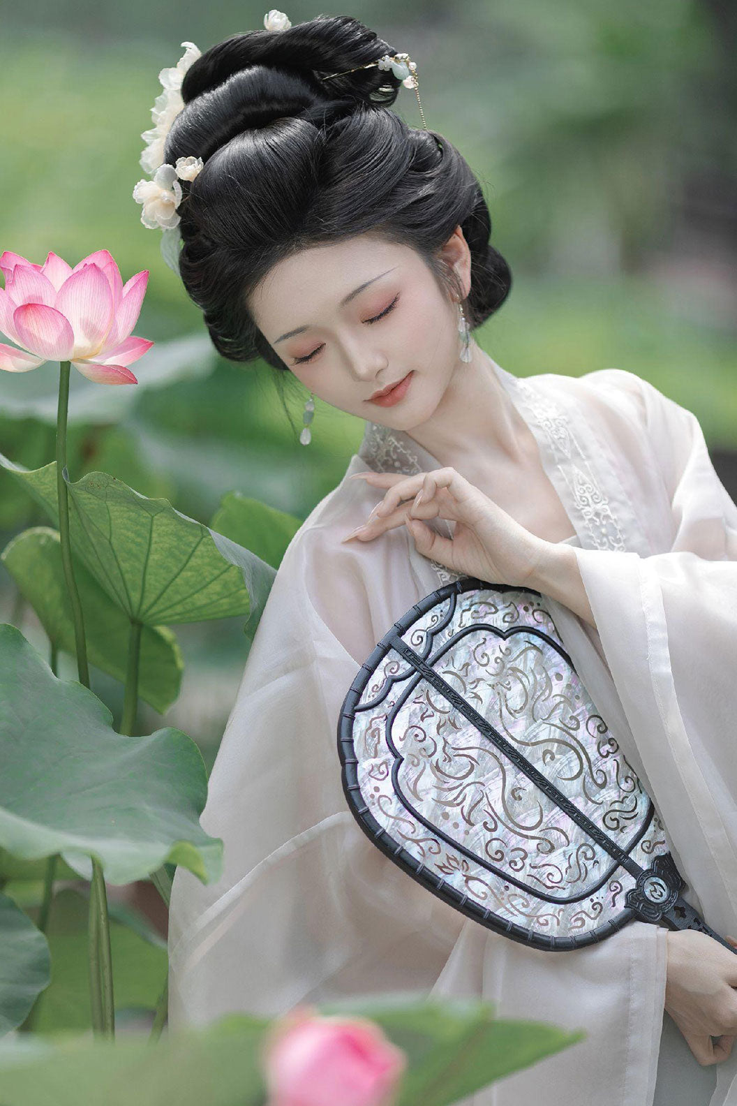 Song dynasty hanfu Cyan Gradient hanfu dress Changshan For Daily Wear - yinyun 茵蕴