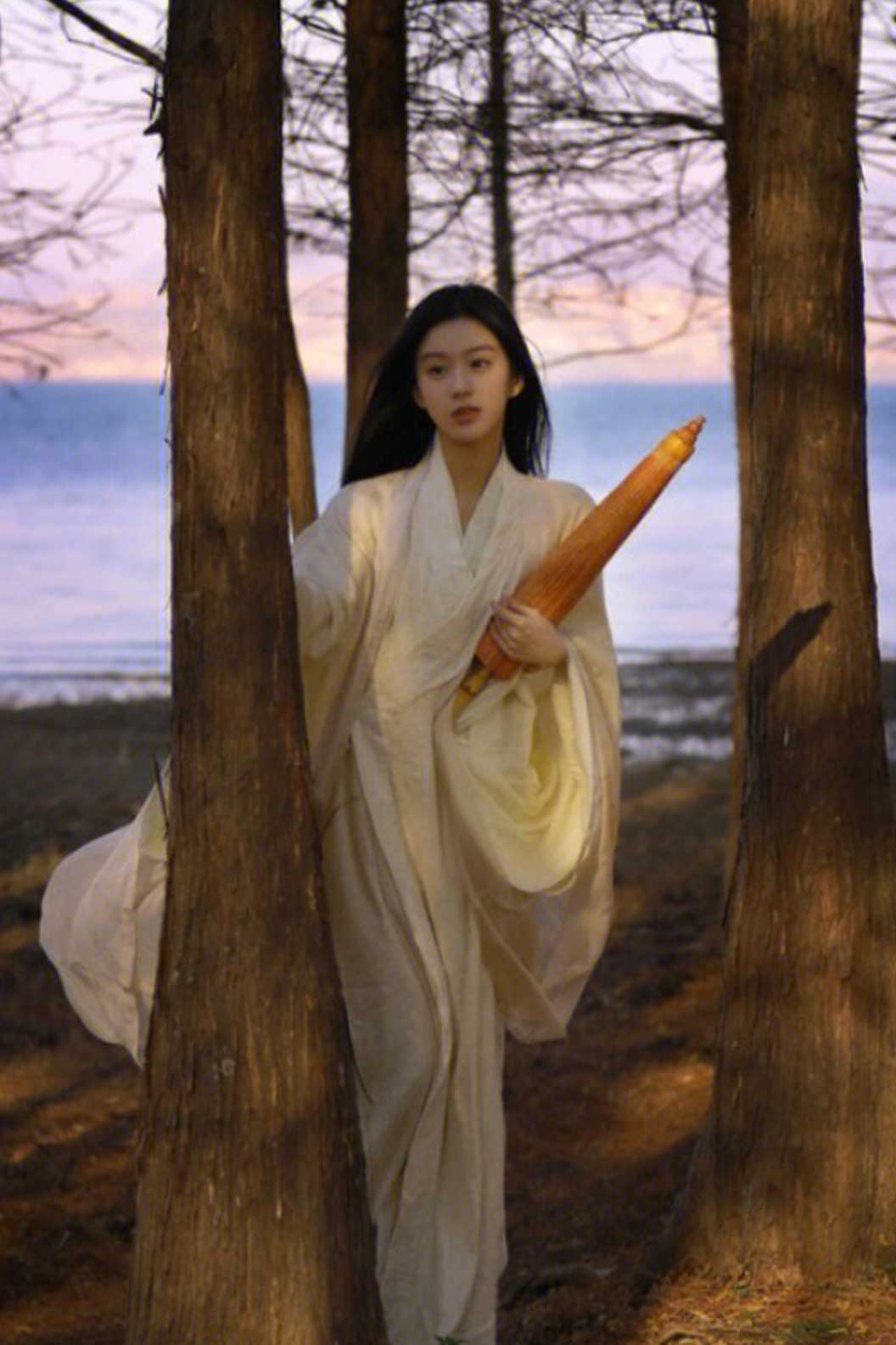Wei Jin Dynasty Yellow Hanfu Dress Flowing Fairy Skirt - lixue 梨雪