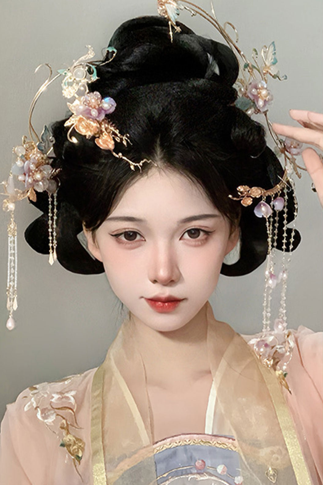 Chinese Hair Bun Ming Dynasty Hanfu  Wig