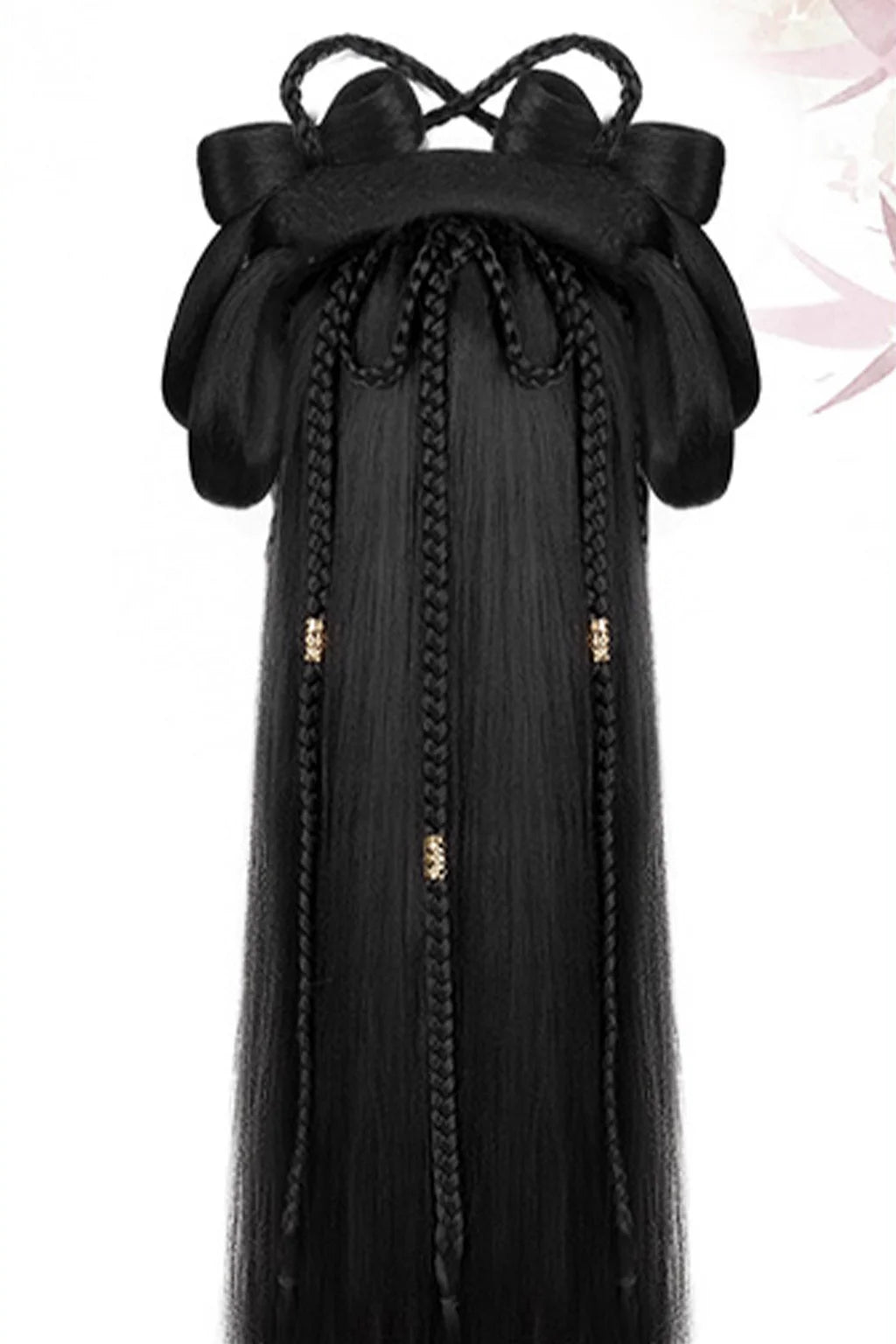Chinese Hair Bun Twin Buns Hanfu Wig
