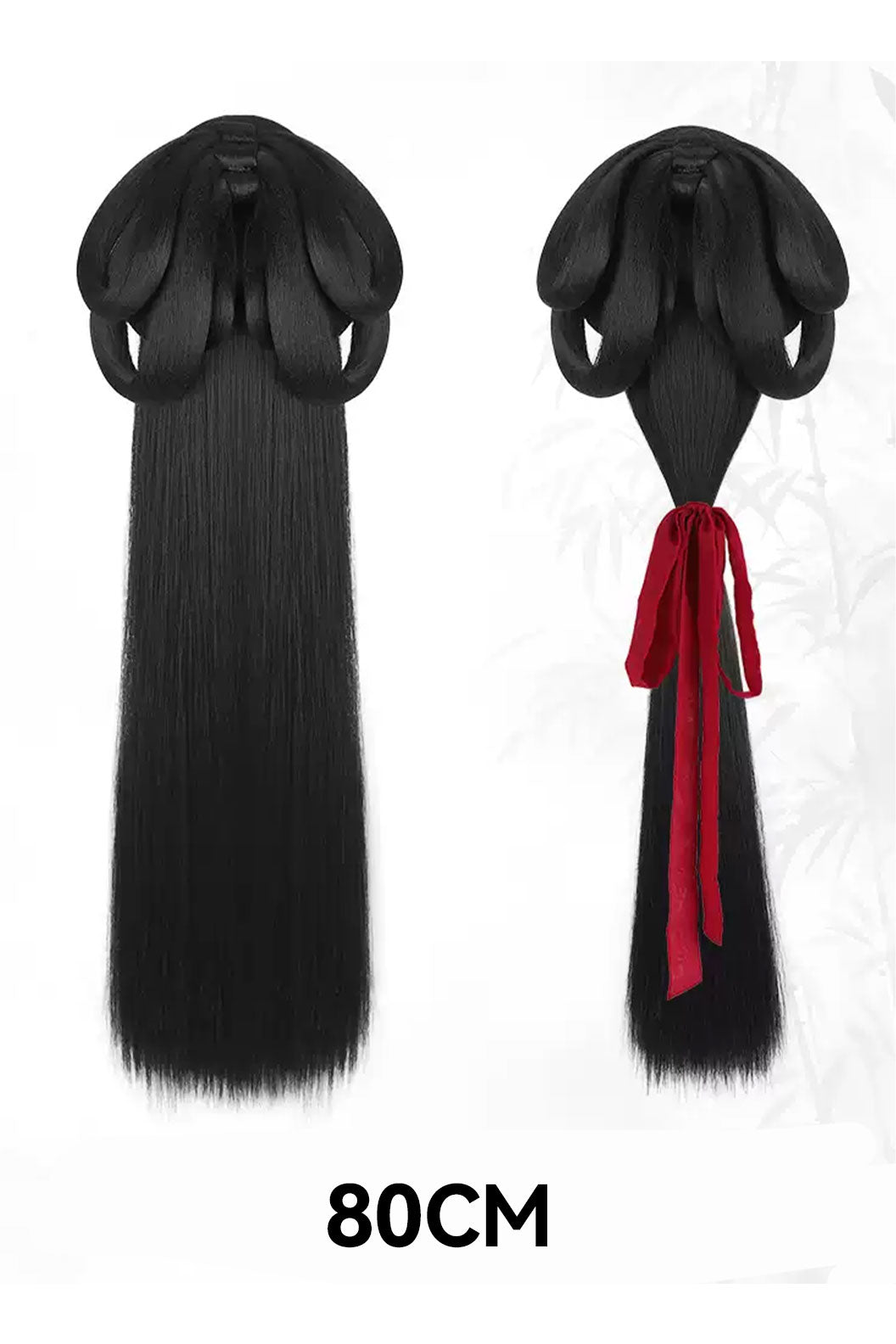 Chinese Hair Bun Wei Jin Dynasty Hanfu Wig For Warring states robe