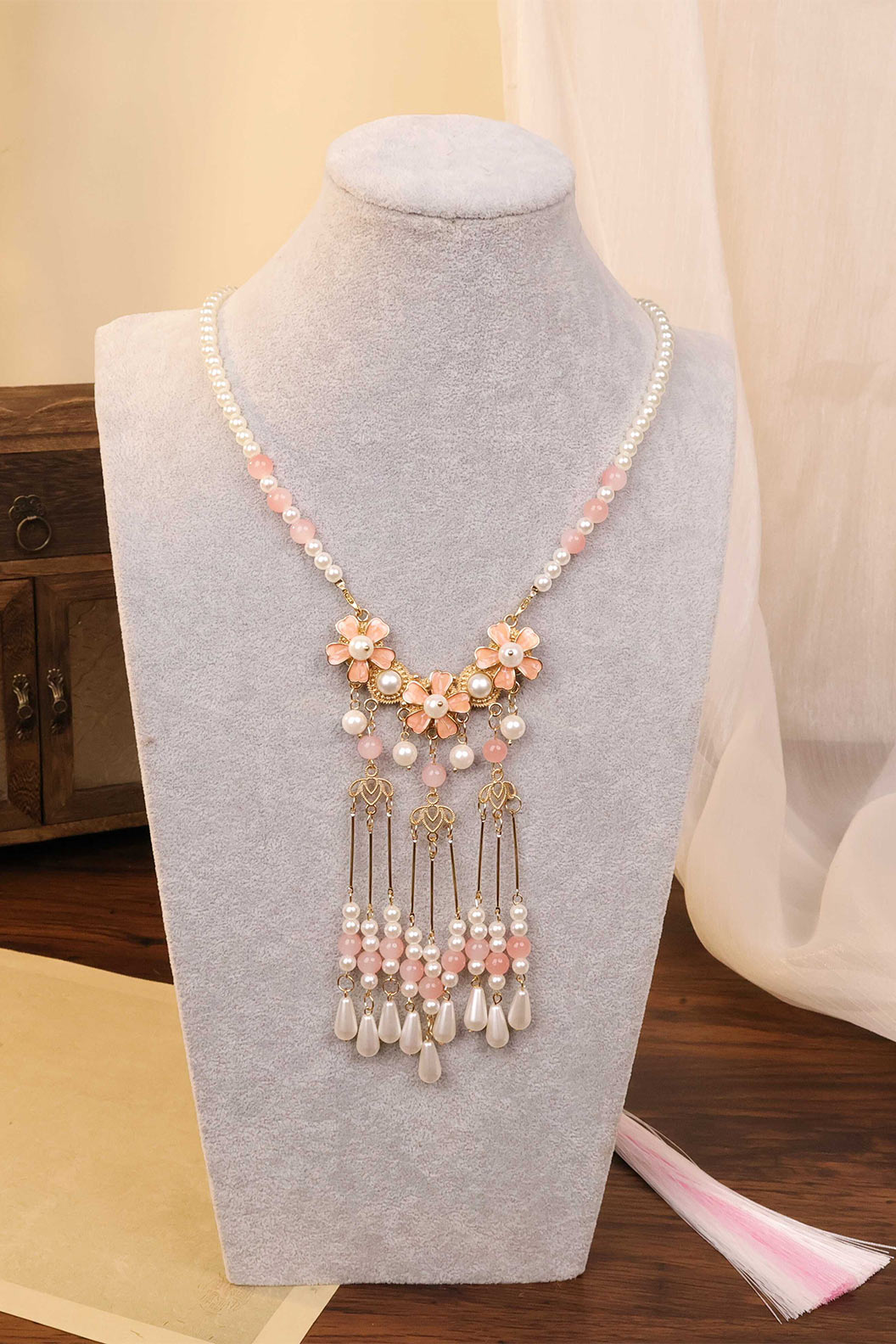 Drop Pendant Choker Chinese Style Necklace