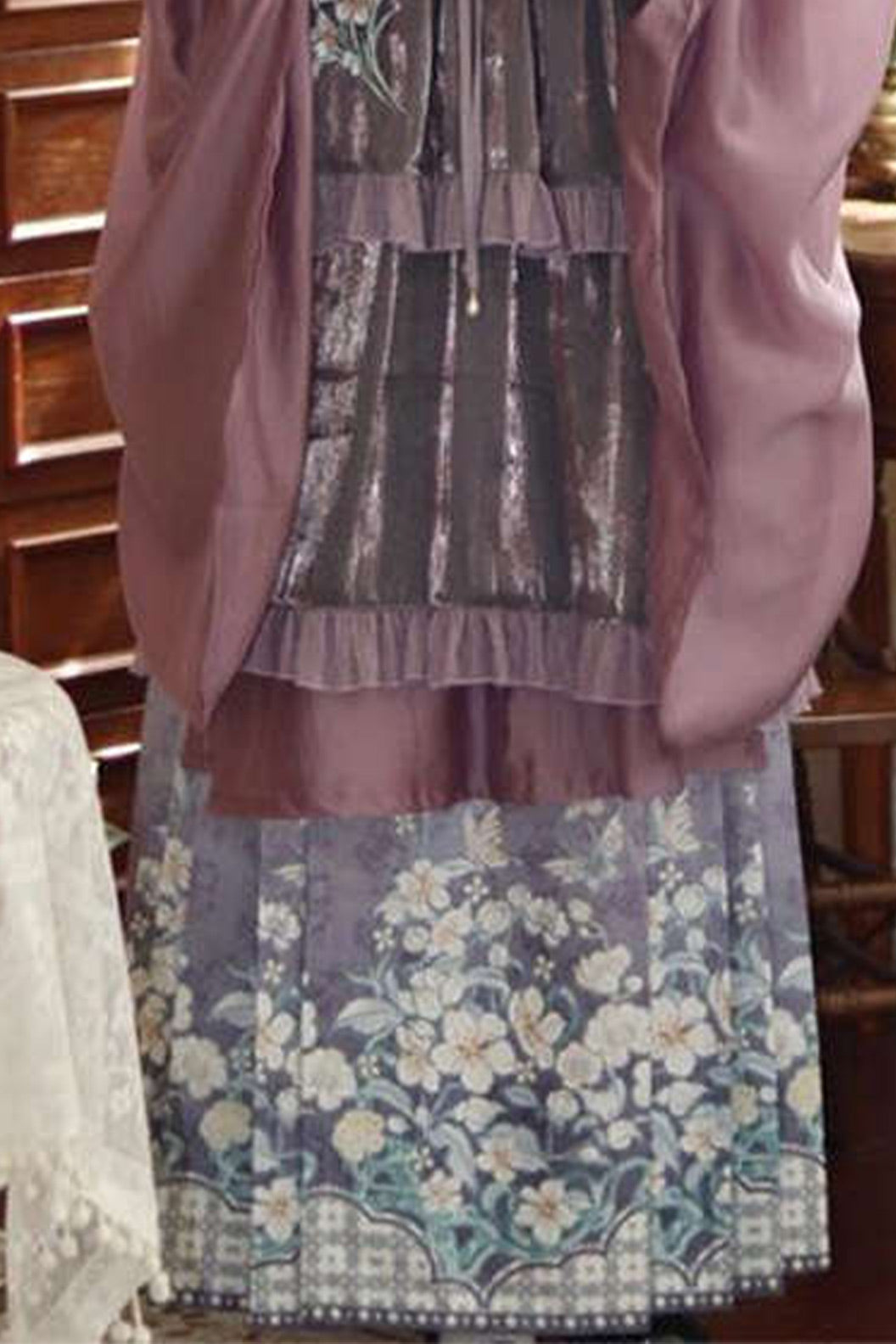 Ming Clothing Long Robe Ma Mian Skirt Hanfu Dress - chunshuizhilan 春水如兰