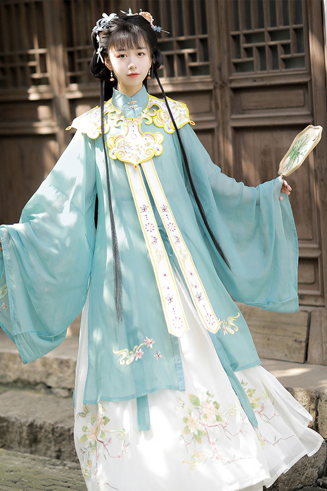 Ming dynasty hanfu long robe hanfu dress for spring and summer - huayudie 花语蝶