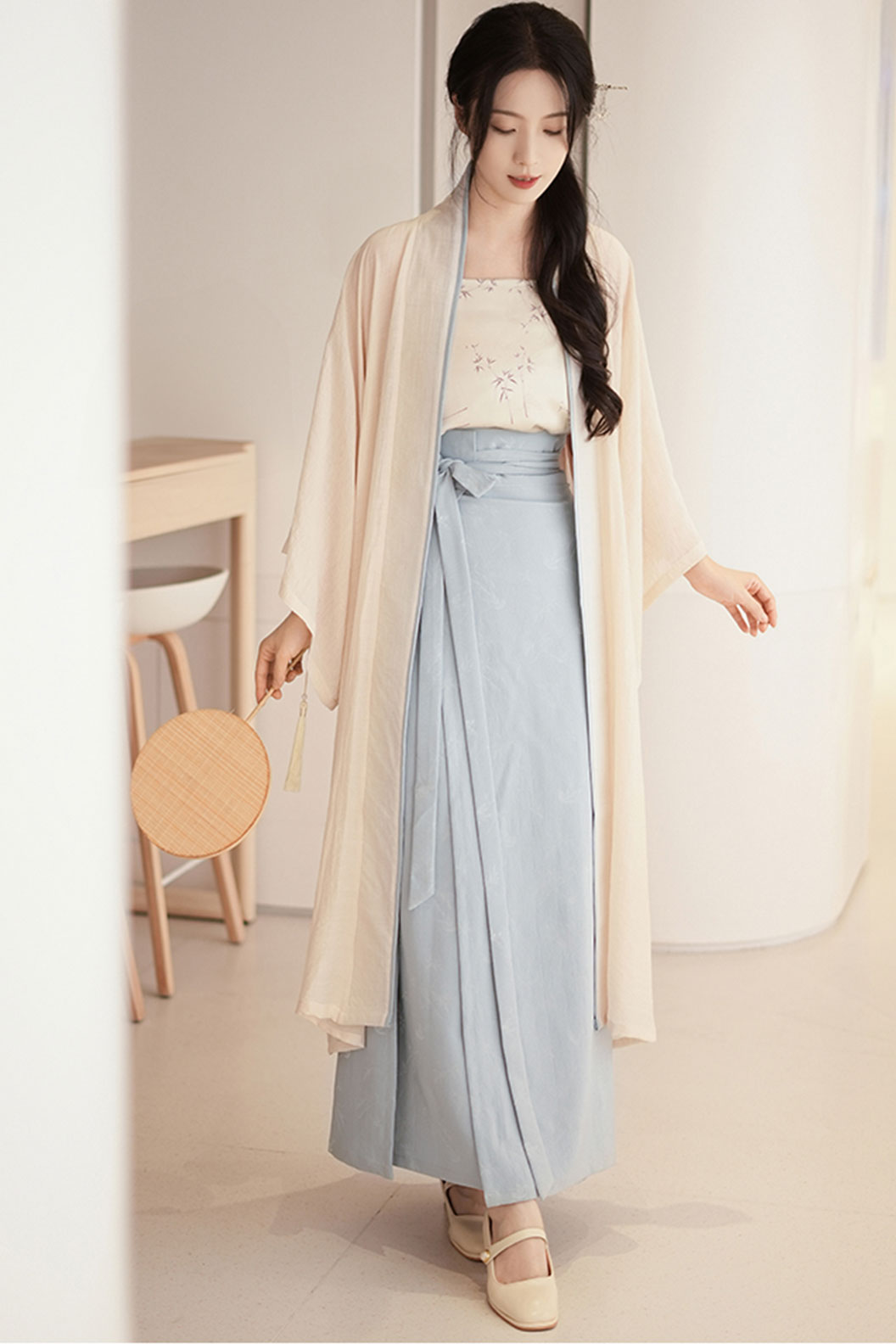 Modern Hanfu Circle Skirt for Daily Commute Chinese Fashion - qinxia 沁夏