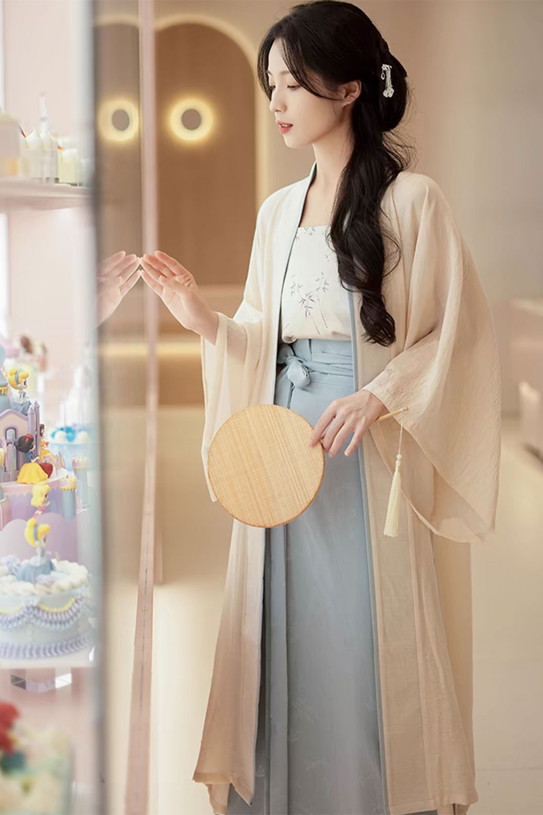 Modern Hanfu Circle Skirt for Daily Commute Chinese Fashion - qinxia 沁夏