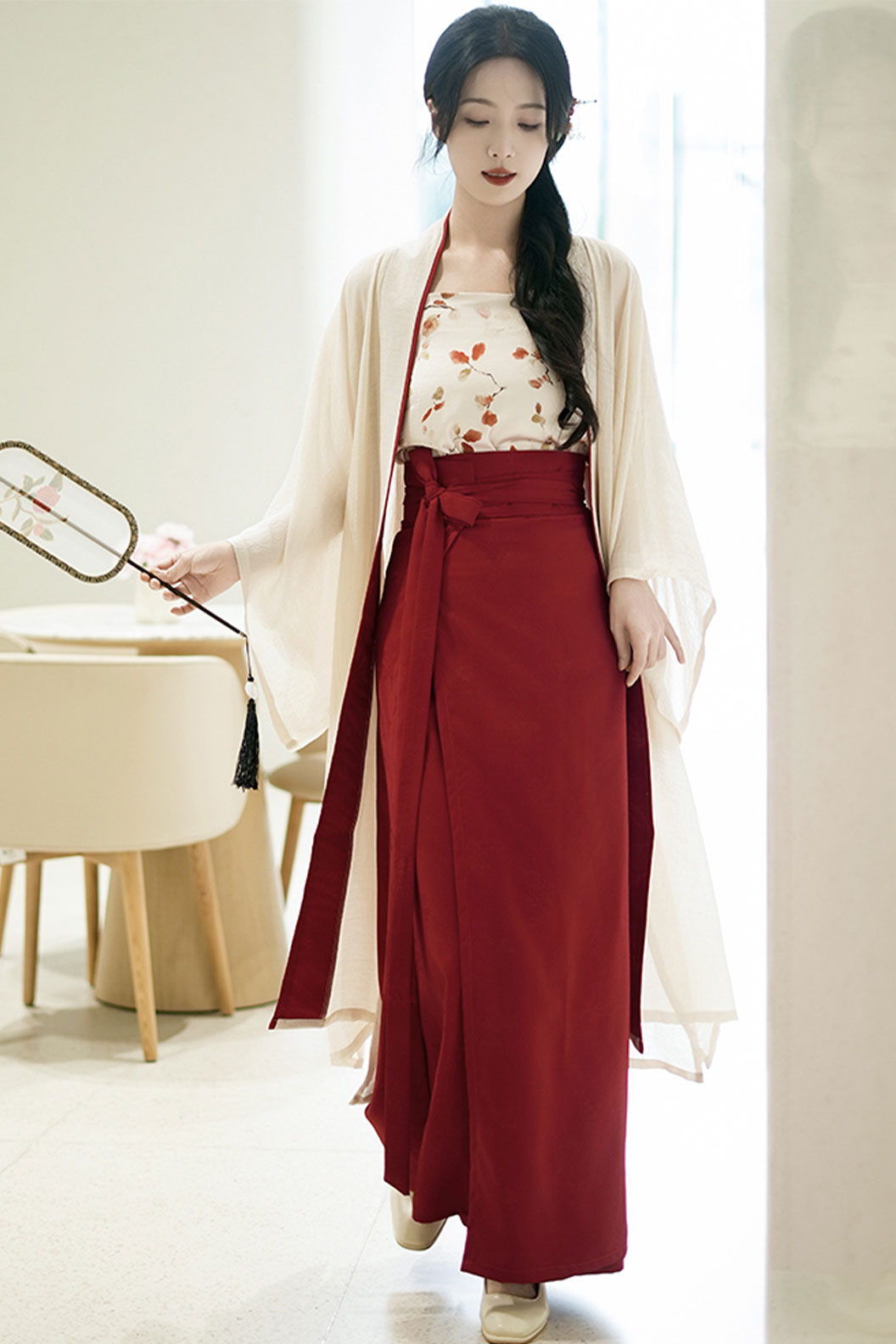 Modern Hanfu Circle Skirt for Daily Commute Chinese Fashion - qinxia 沁夏