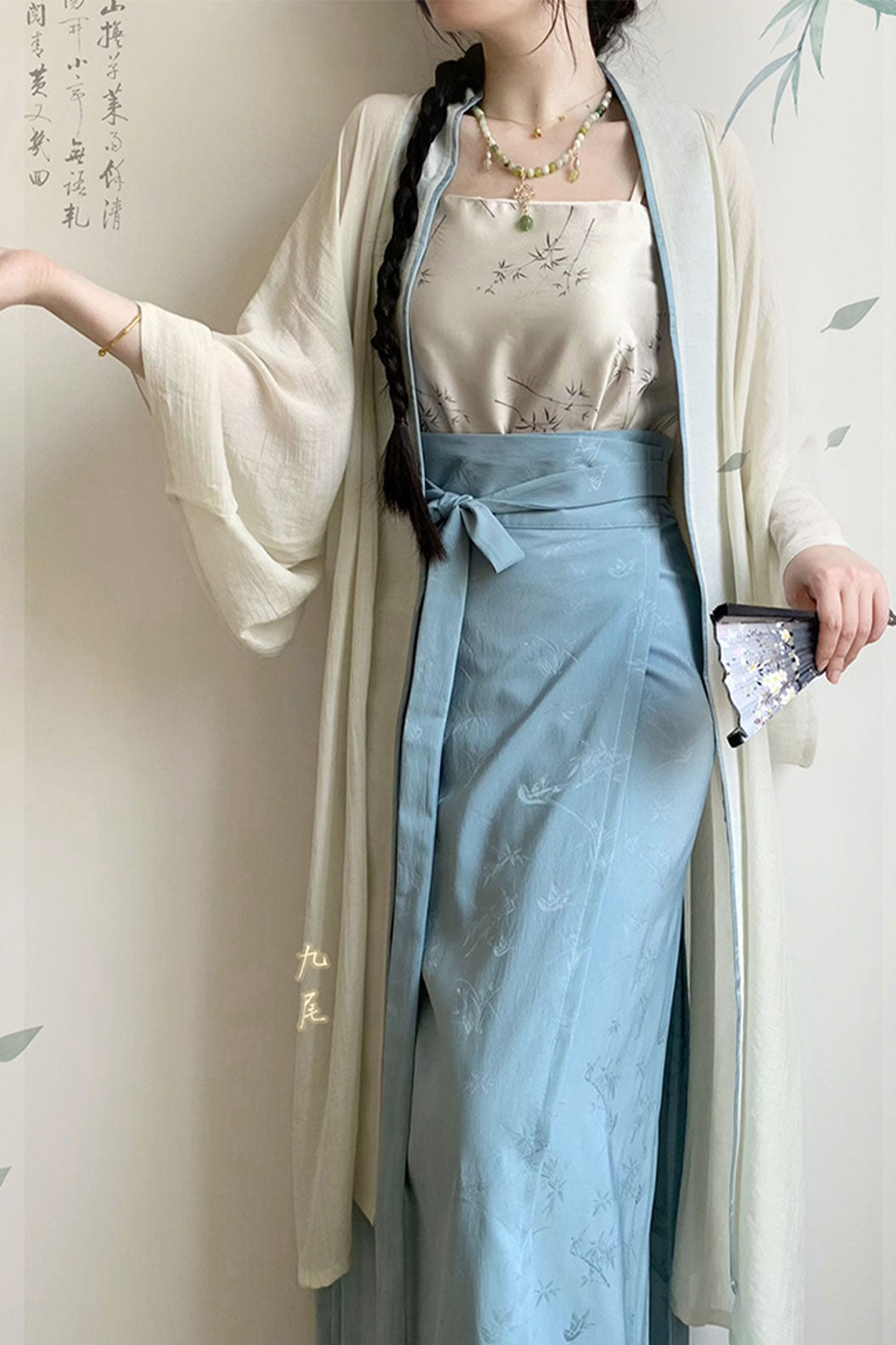 Modern Hanfu Circle Skirt for Daily Commute Chinese Fashion - qinxia 沁夏