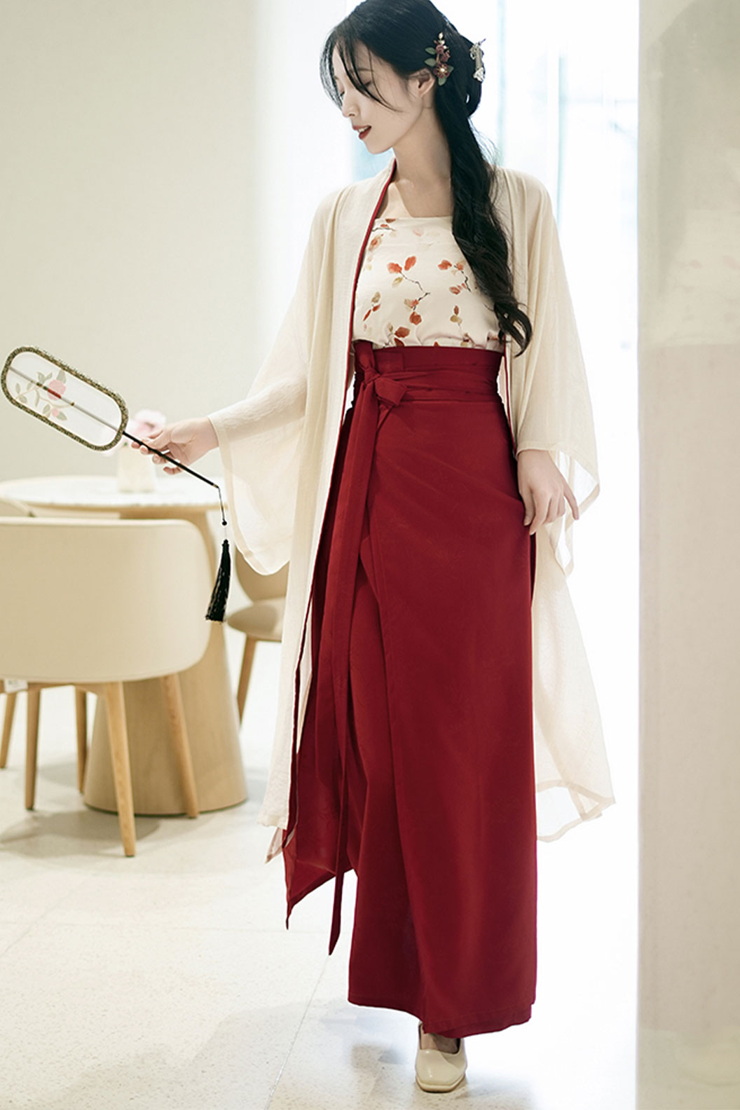 Modern Hanfu Circle Skirt for Daily Commute Chinese Fashion - qinxia 沁夏