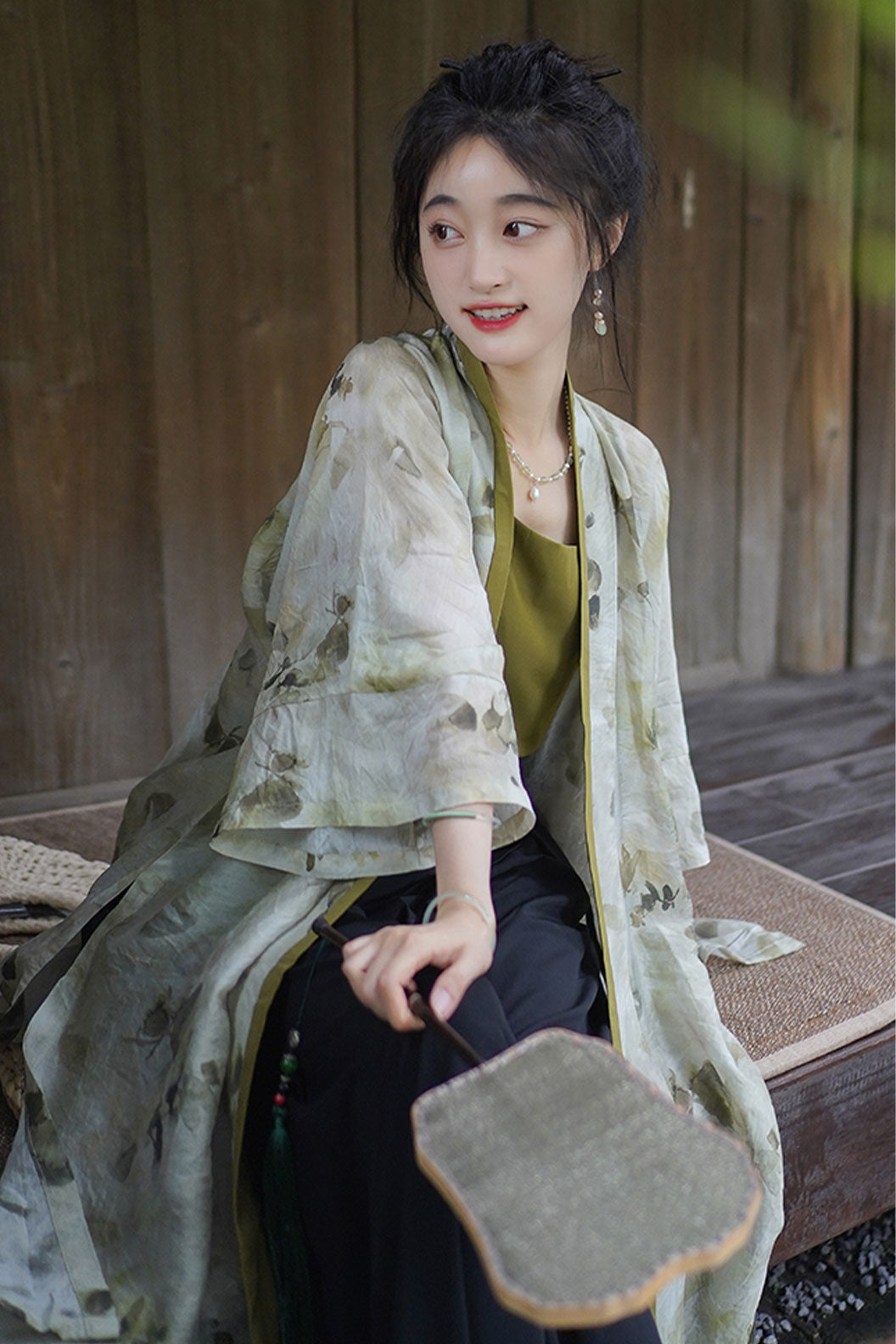 Modern Hanfu Green Hanfu Dress for Spring and Summer Chinese style - qinglan 青岚