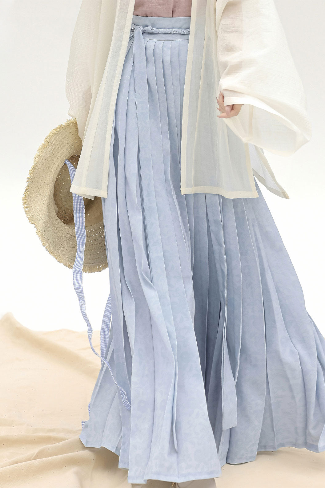 Modern Hanfu with Long Gown withTencel Camisol Chinese style - xiachan夏蝉