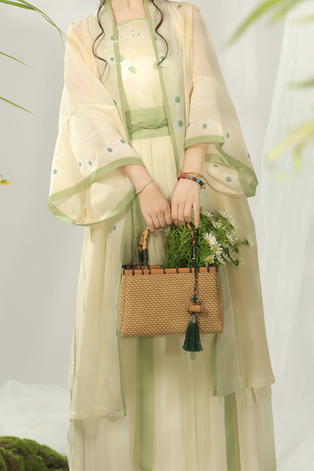 Song Dynasty Clothing Beizi Changgan Temple Set Skirt Hanfu Dress - changge 长歌