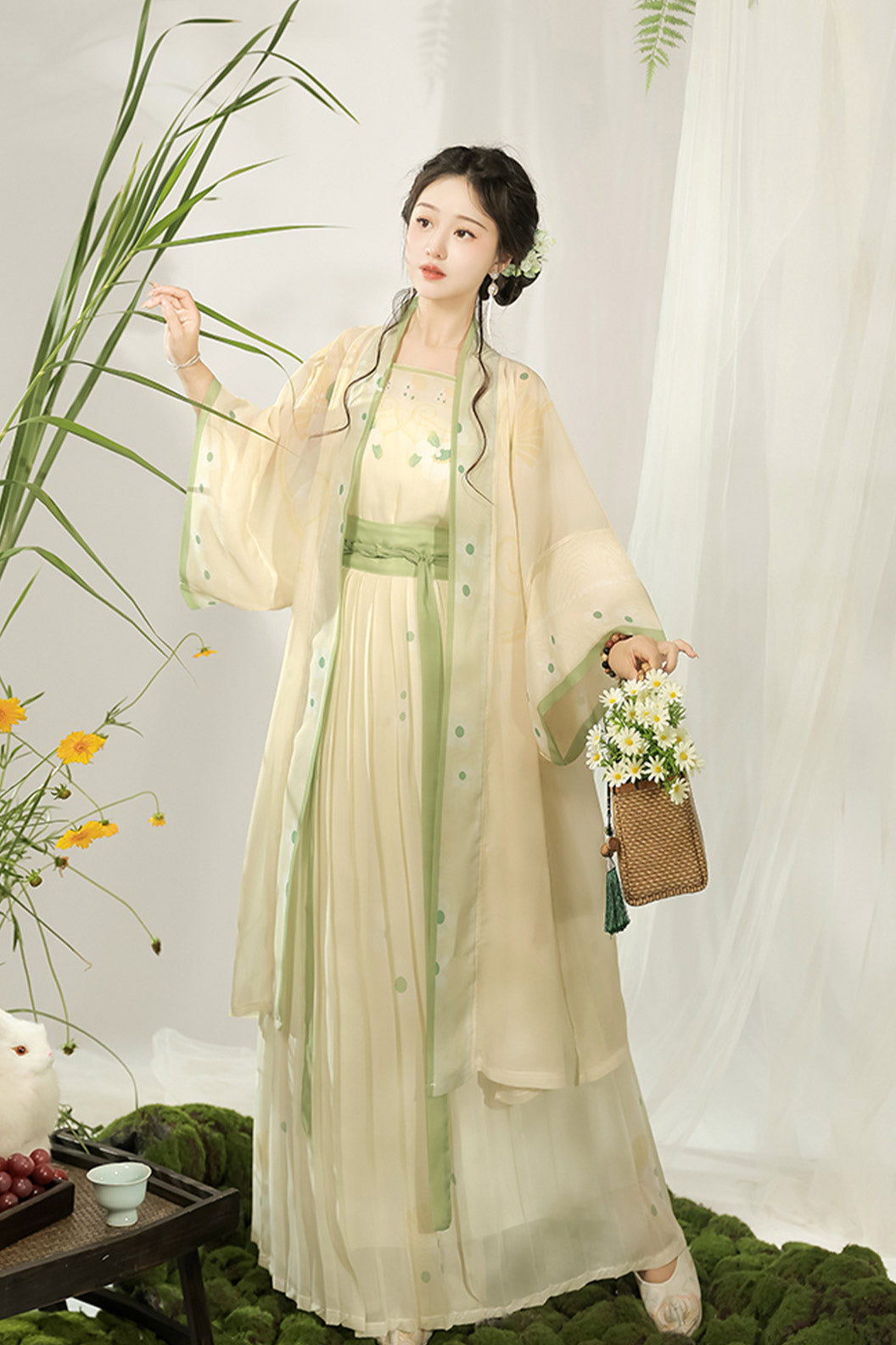Song Dynasty Clothing Beizi Changgan Temple Set Skirt Hanfu Dress - changge 长歌