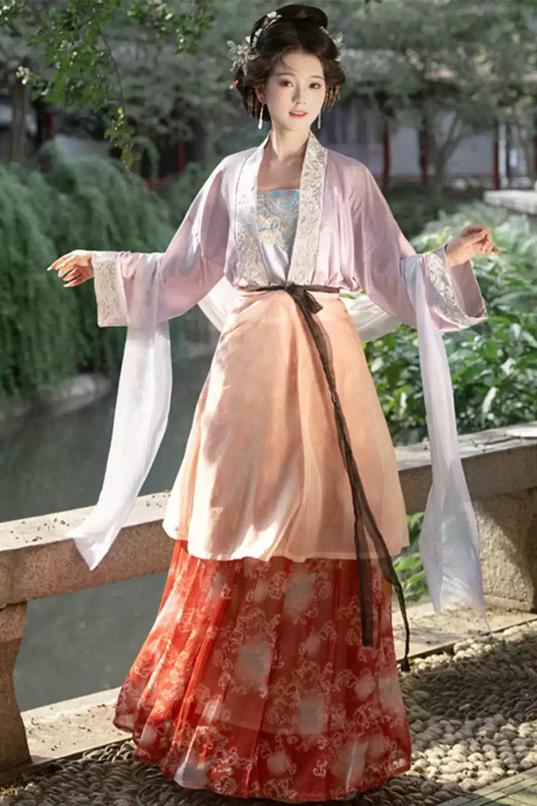 Song Dynasty Clothing Shini Tu Set Ruqun Skirt Hanfu Dress - qianqiu千秋