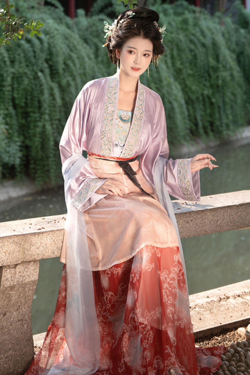 Song Dynasty Clothing Shini Tu Set Ruqun Skirt Hanfu Dress - qianqiu千秋