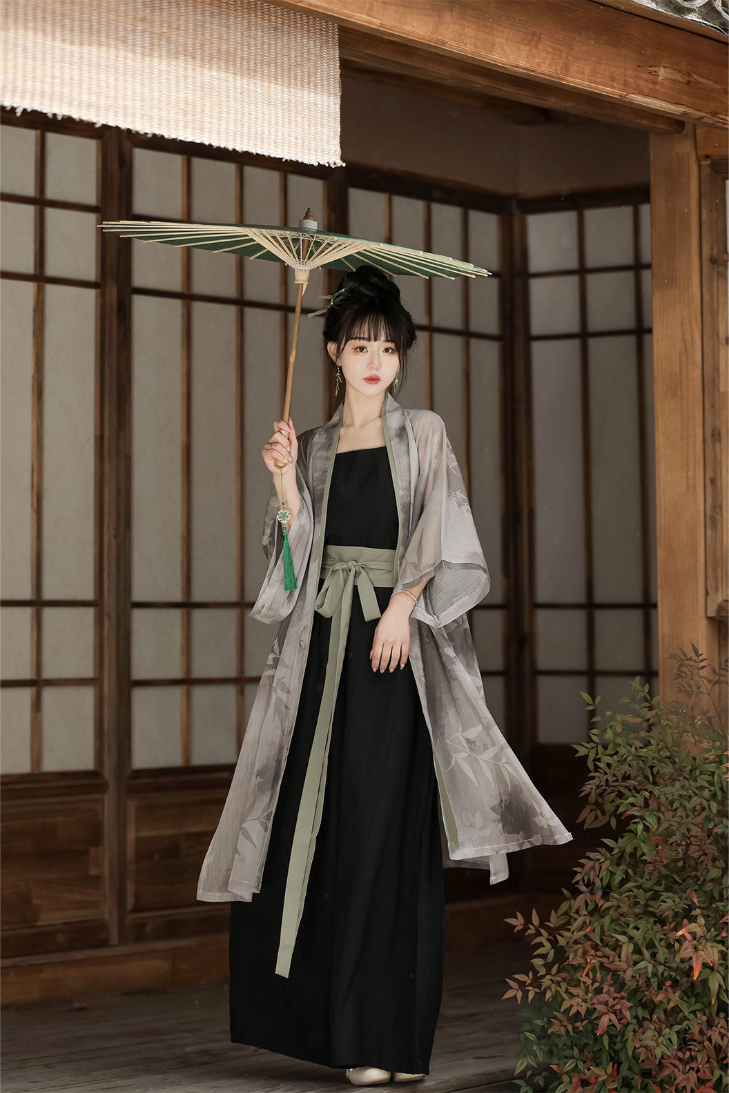 Song dynasty hanfu long robe with beizi robe set hanfu modern chinese style - chunlai 春来