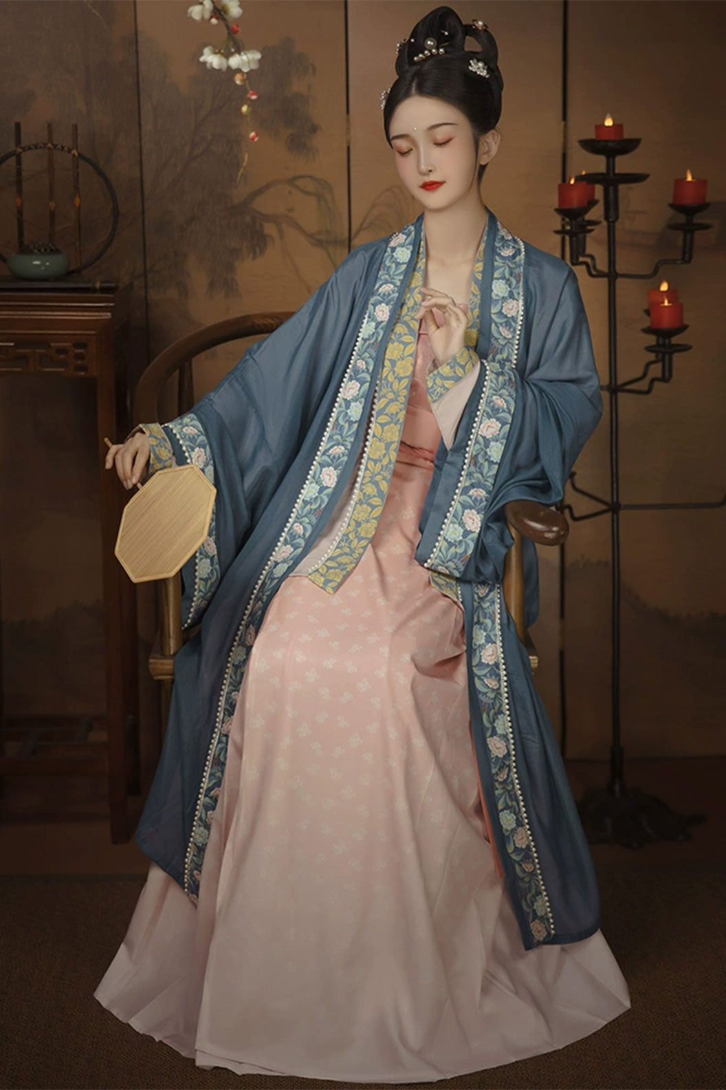Song dynasty hanfu multi-pleated skirt hanfu dress typical Chinese clothing - haiyitang 海邑棠