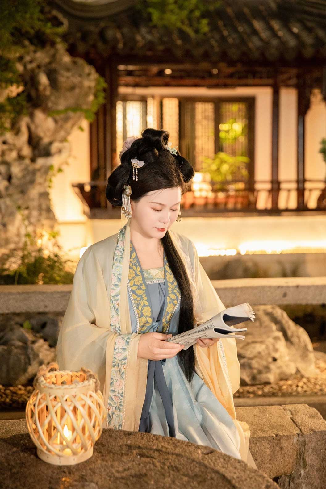 Song dynasty hanfu multi-pleated skirt hanfu dress typical Chinese clothing - haiyitang 海邑棠