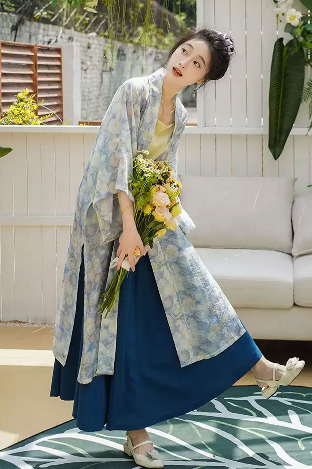 Song dynasty hanfu with eight panel skirt perfect for commuting - xingkong 星空