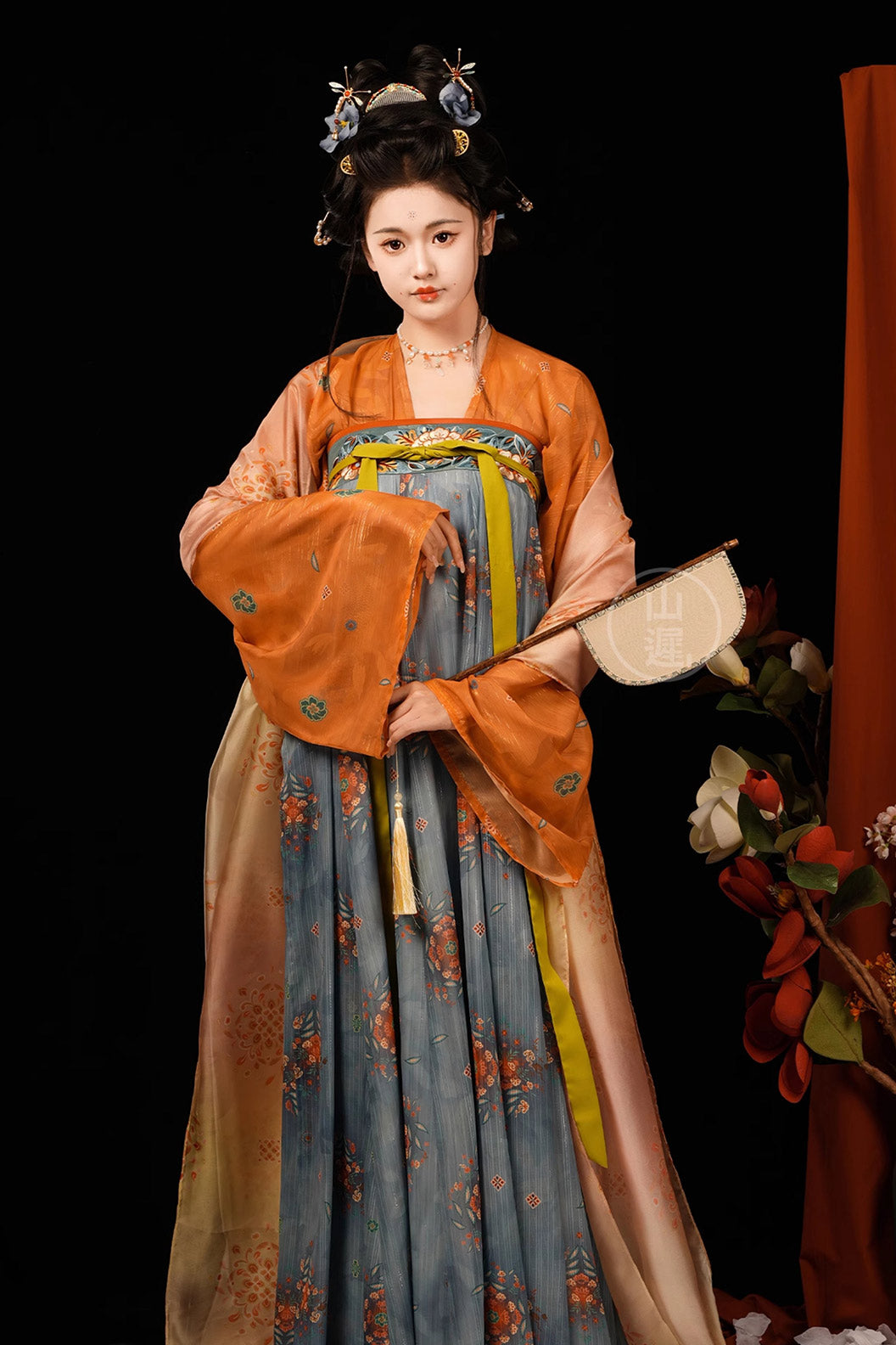 Tang dynasty hanfu Ruqun with chest-tied skirt hanfu dress summer - jinyanzui 锦筵醉