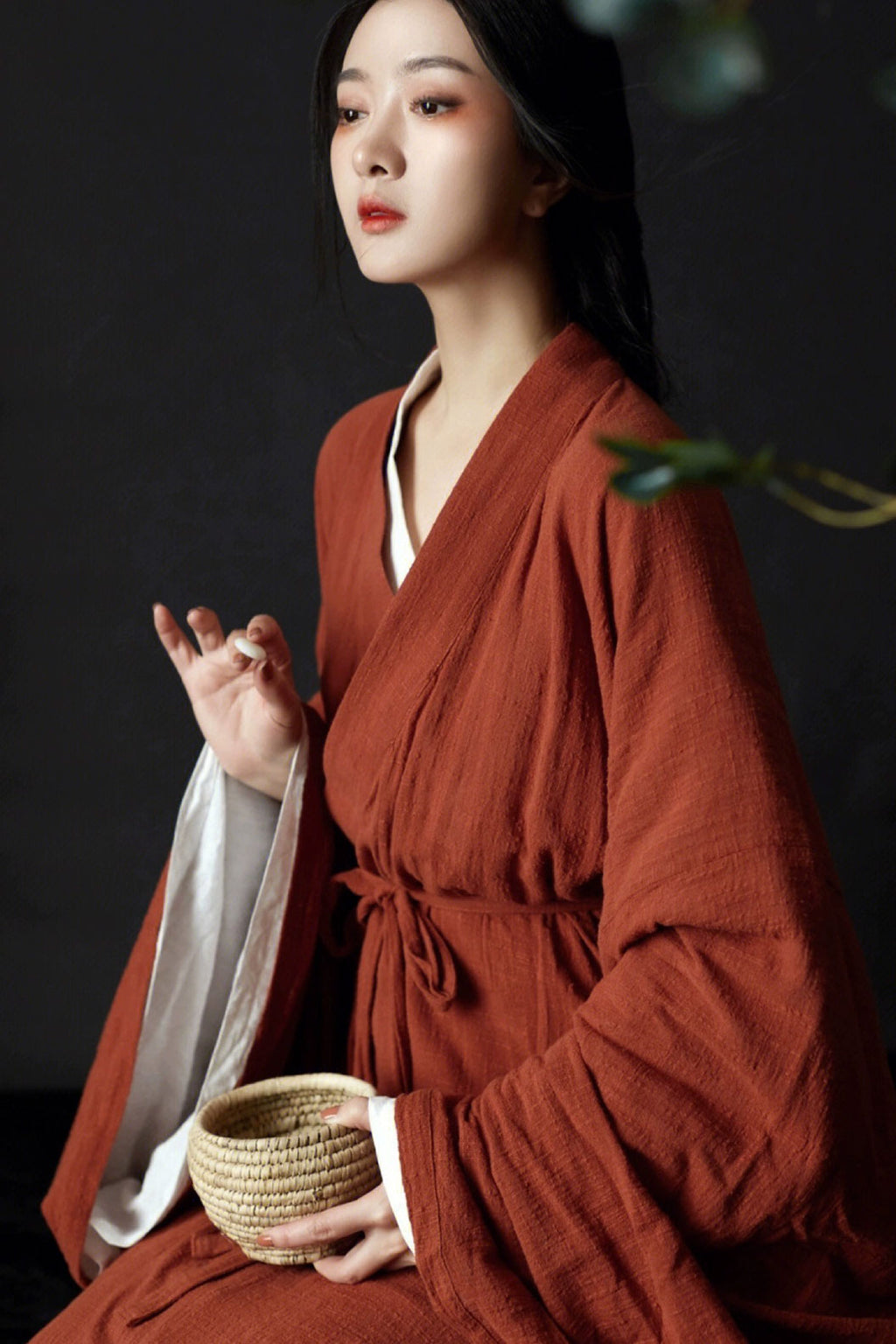 Wei Jin dynasty hanfu linen hanfu with missing heart - qieqieyouxisheng 戚戚忧思深2
