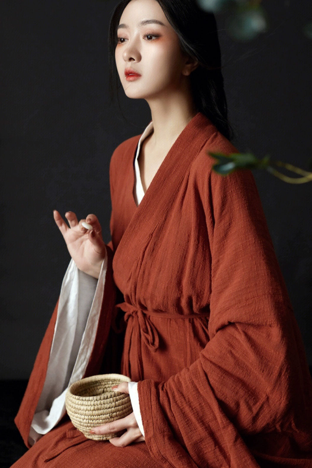 Wei Jin dynasty hanfu linen hanfu with missing heart - qieqieyouxisheng 戚戚忧思深2