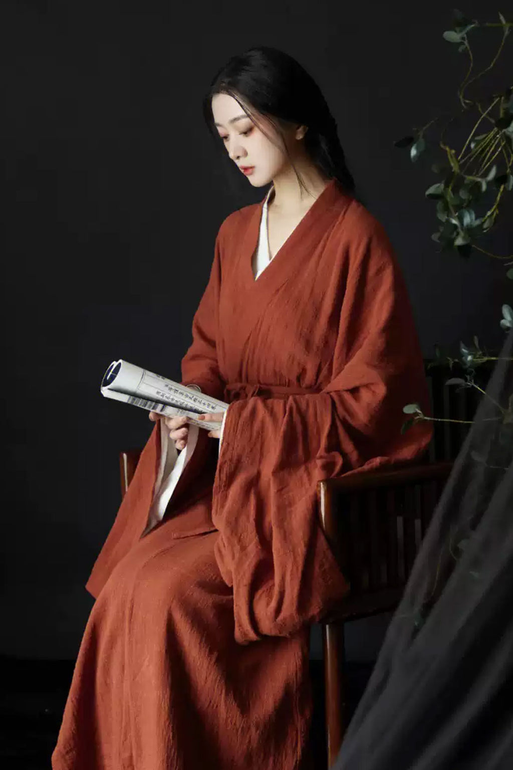 Wei Jin dynasty hanfu linen hanfu with missing heart - qieqieyouxisheng 戚戚忧思深2