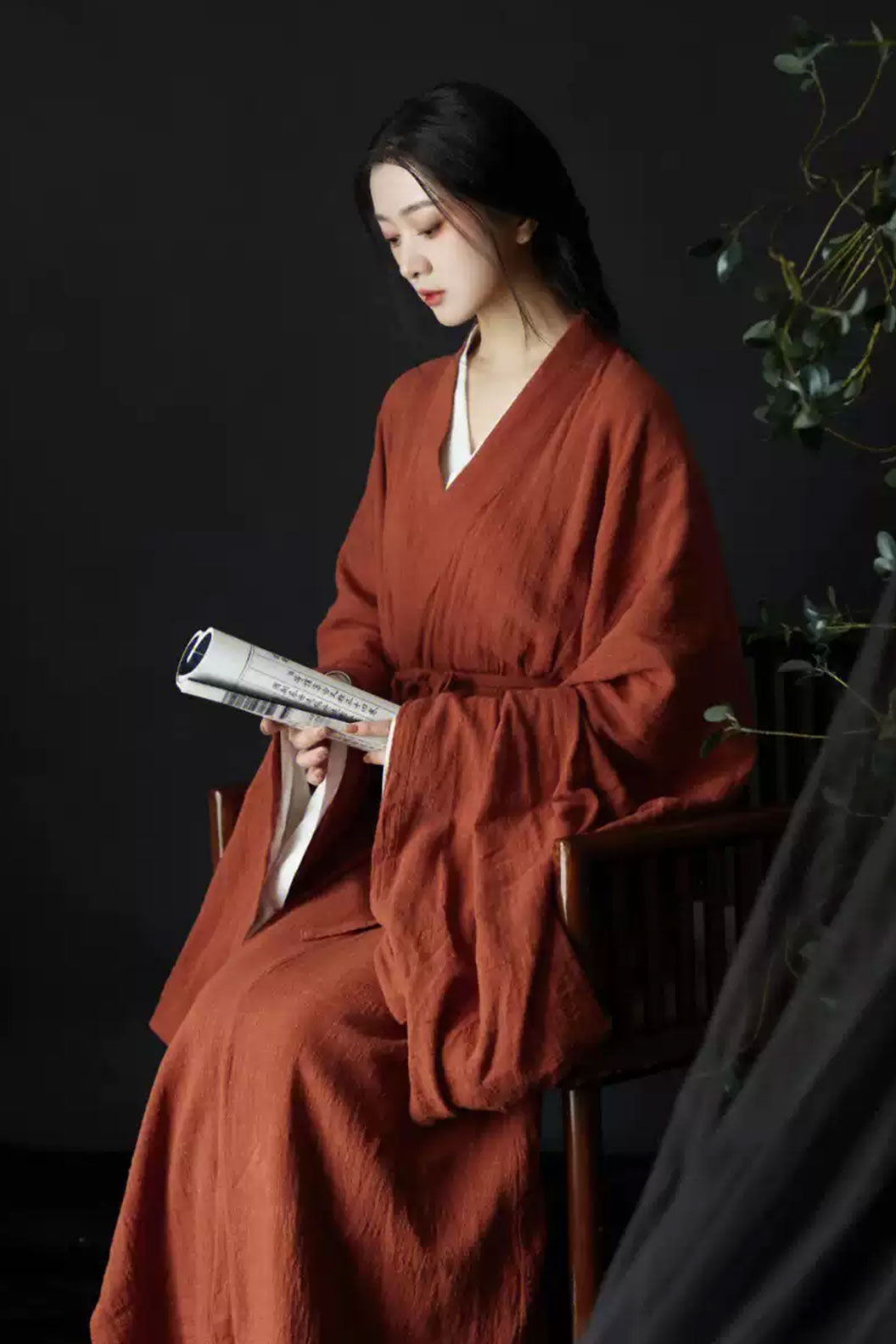 Wei Jin dynasty hanfu linen hanfu with missing heart - qieqieyouxisheng 戚戚忧思深2