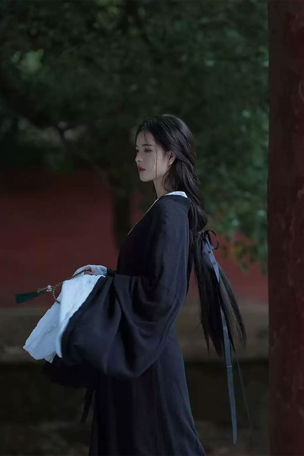 Wei Jin dynasty hanfu straight front ruqun set with missing heart - qieqieyousisheng 戚戚忧思深
