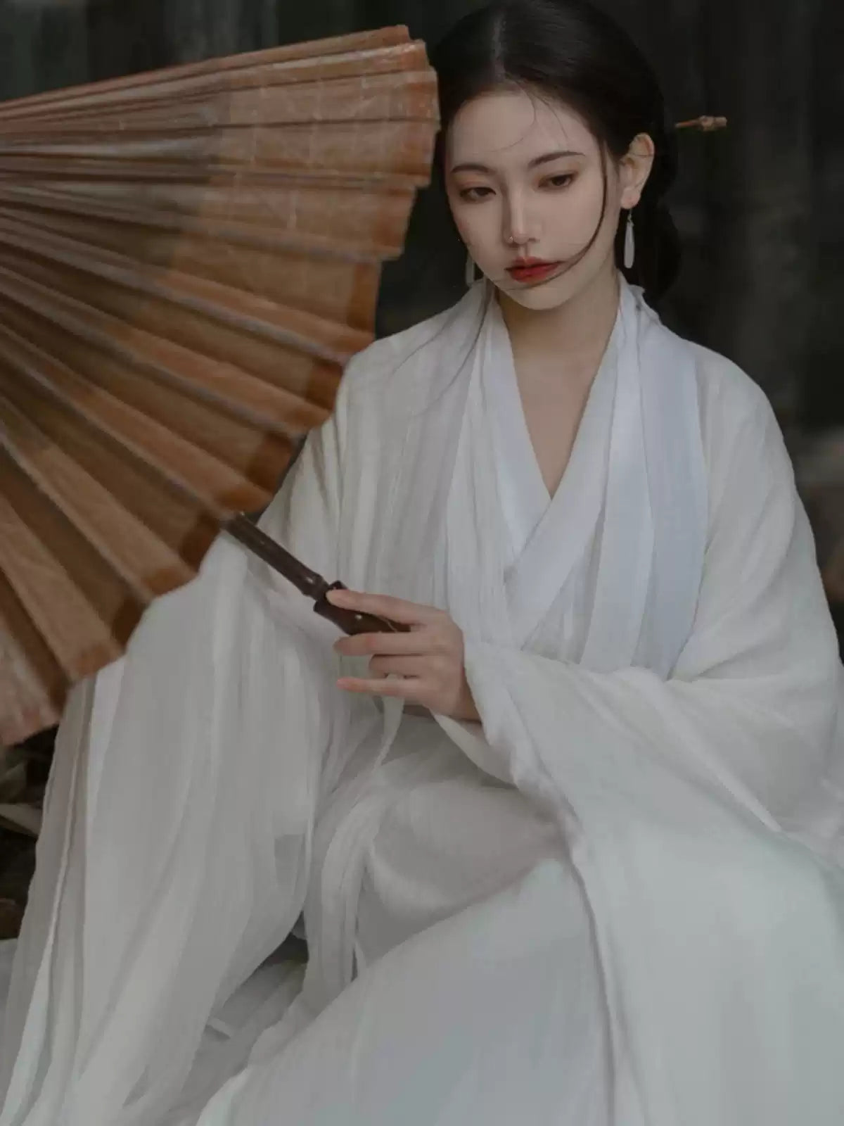 Wei Jin dynasty hanfu white hanfu dress spring by Madam White Snake- 白蛇