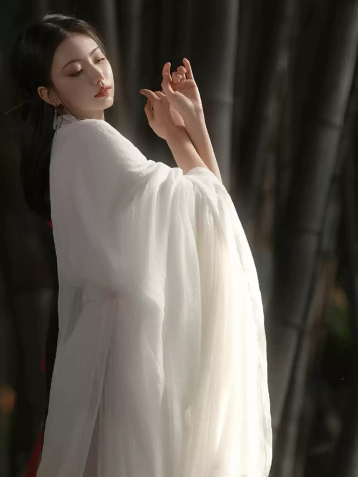 Wei Jin dynasty hanfu white hanfu dress spring by Madam White Snake- 白蛇