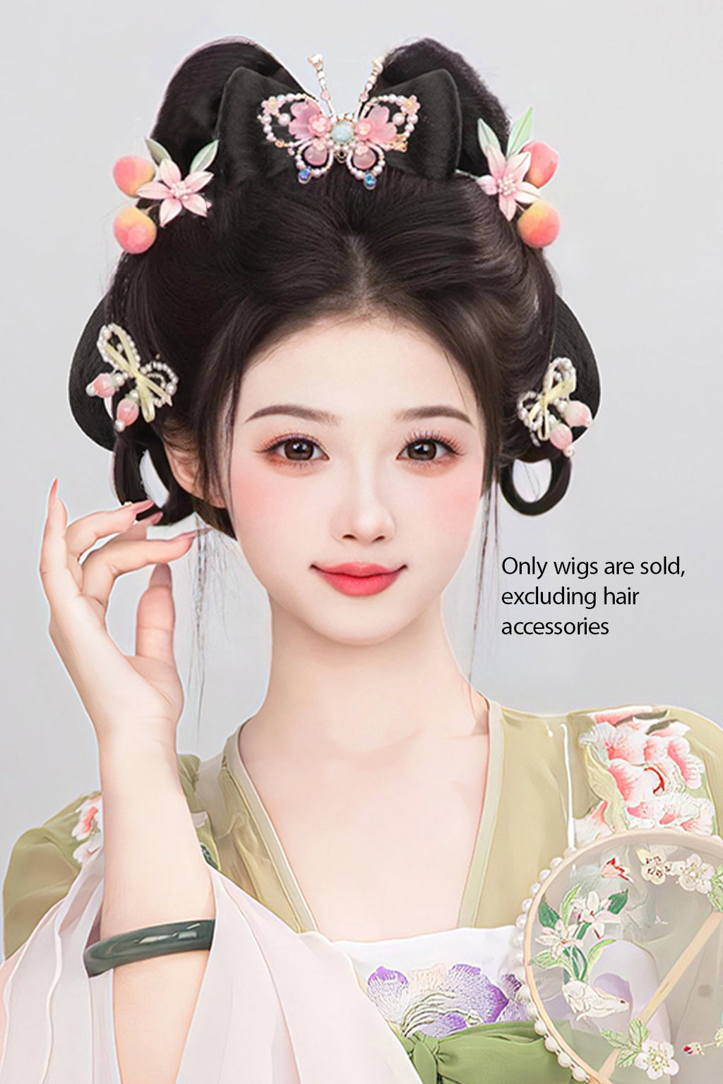 Chinese Hair Bun Tang Dynasty Hanfu Wig Traditional Chinese Hairstyle
