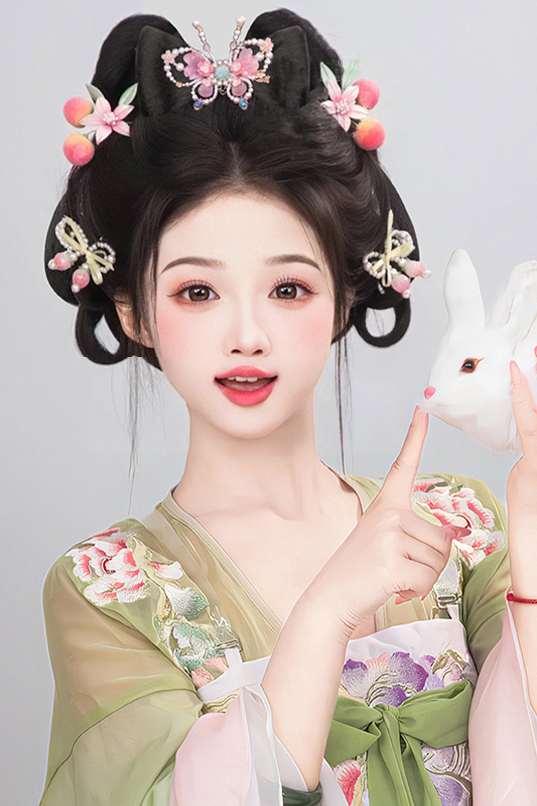 Chinese Hair Bun Tang Dynasty Hanfu Wig Traditional Chinese Hairstyle