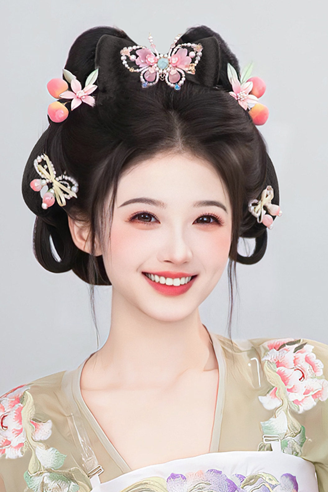 Chinese Hair Bun Tang Dynasty Hanfu Wig Traditional Chinese Hairstyle