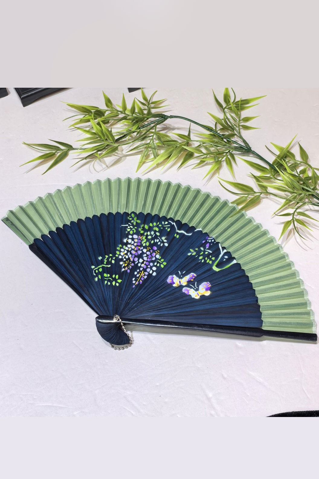 Chinese hand fan bamboo folding fan ancient style for qipao