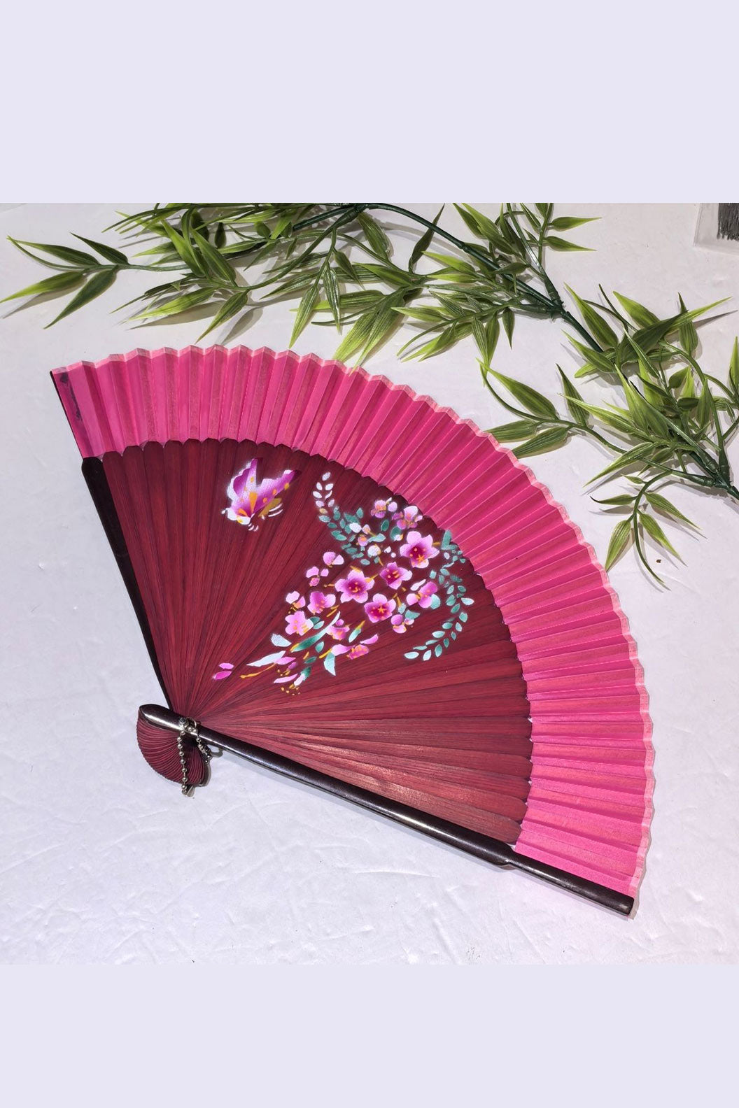 Chinese hand fan bamboo folding fan ancient style for qipao