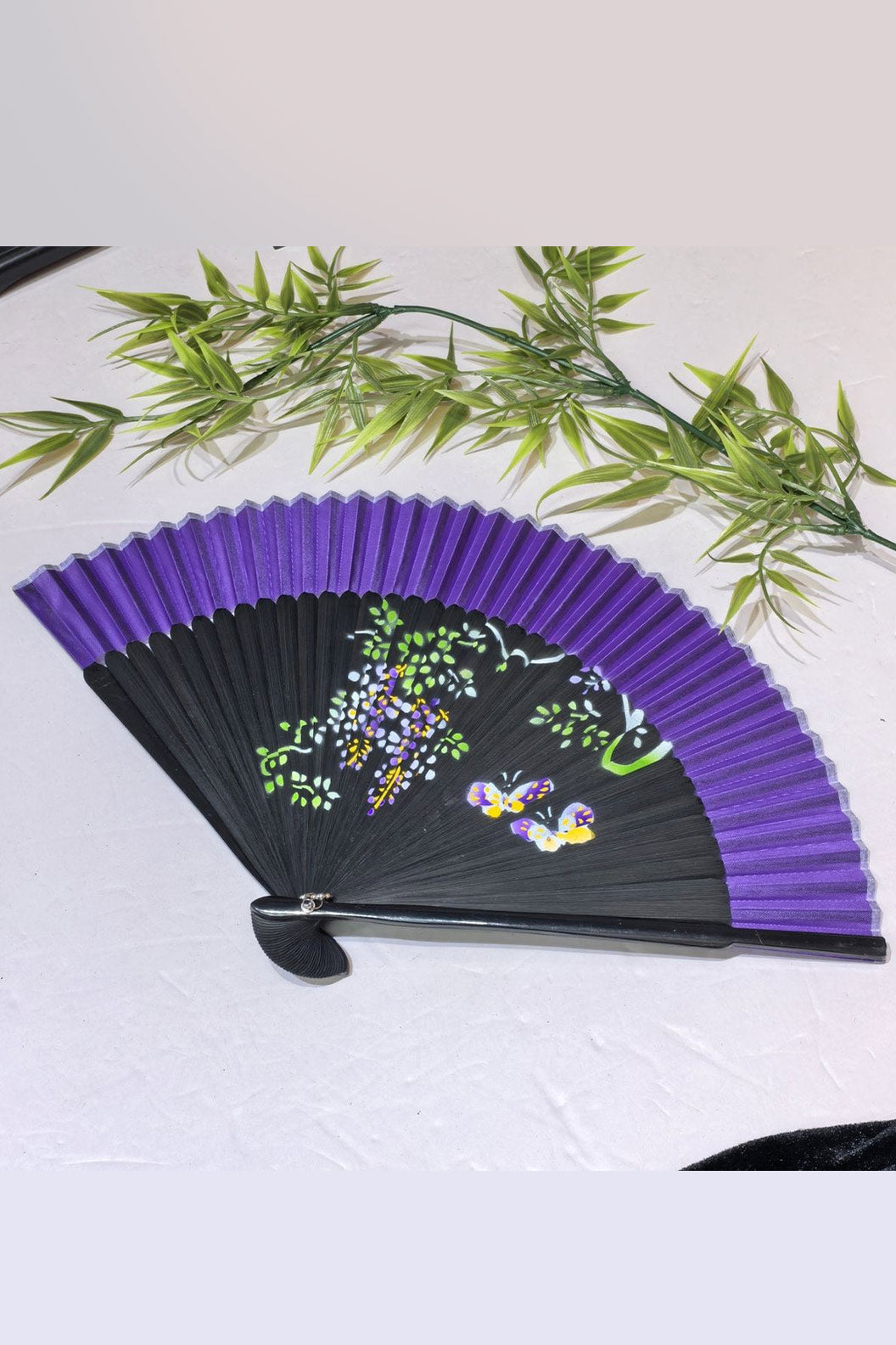 Chinese hand fan bamboo folding fan ancient style for qipao