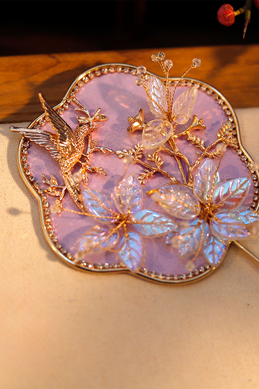 Chinese hand fan classical Xiuhe round fan