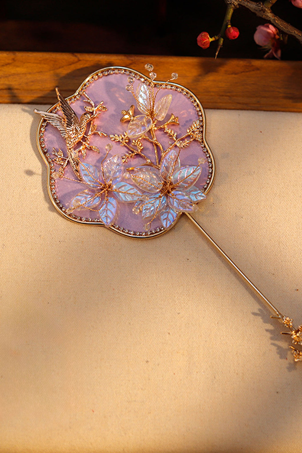 Chinese hand fan classical Xiuhe round fan