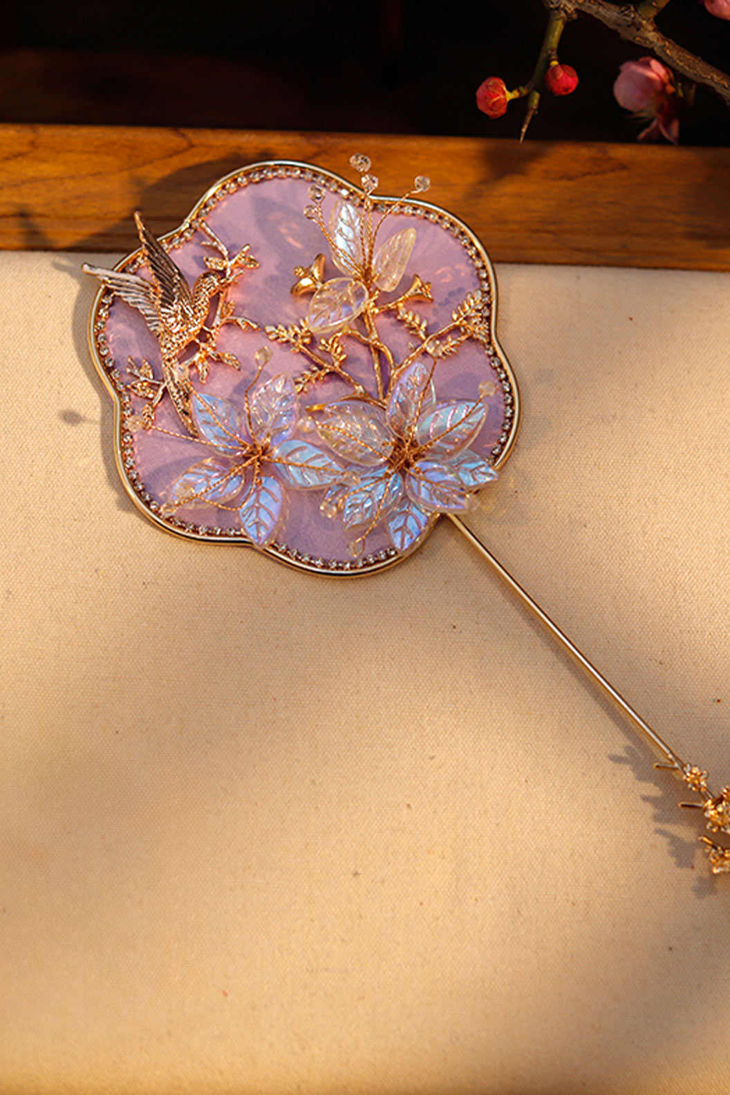 Chinese hand fan classical Xiuhe round fan