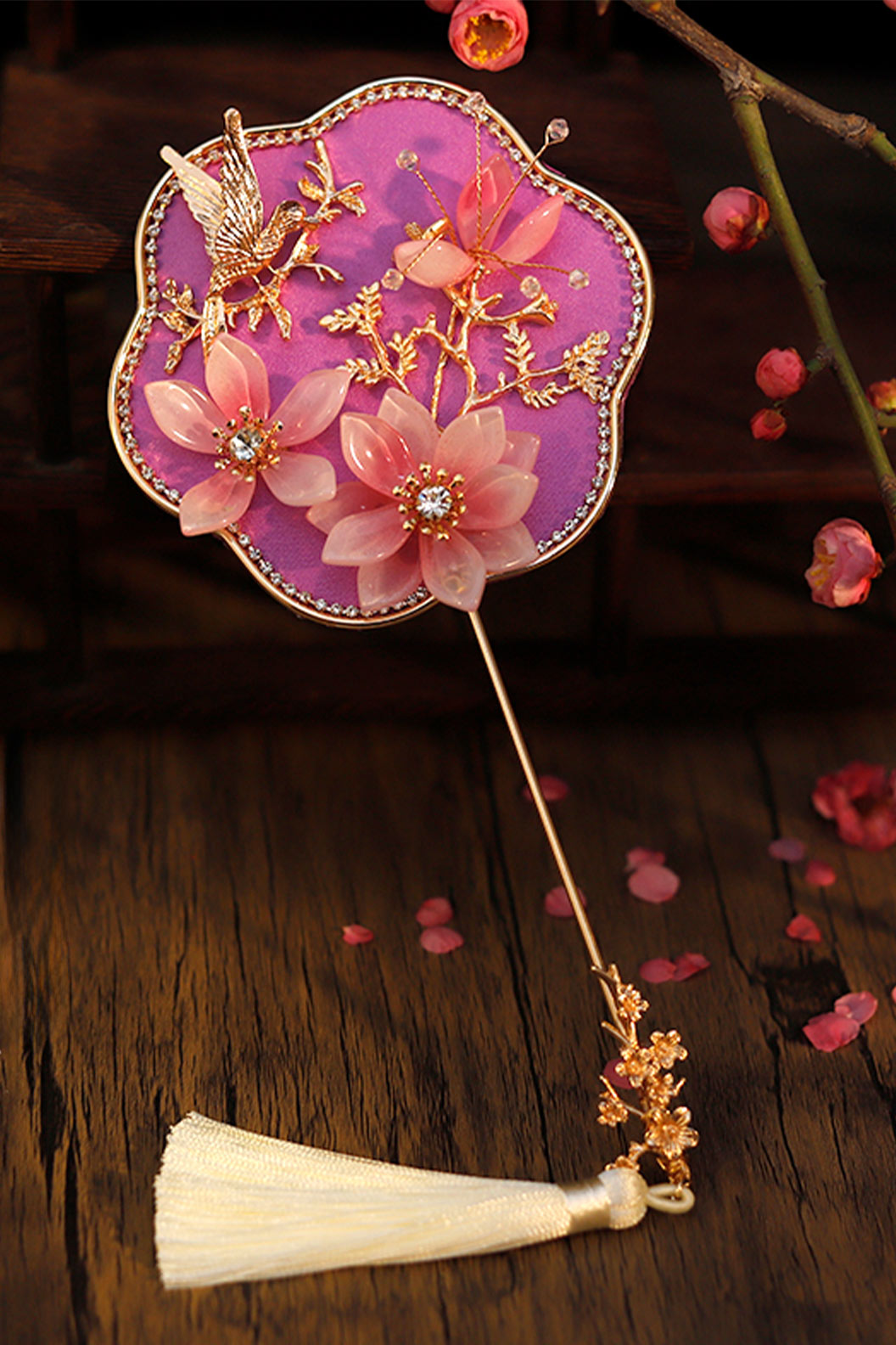 Chinese hand fan classical Xiuhe round fan