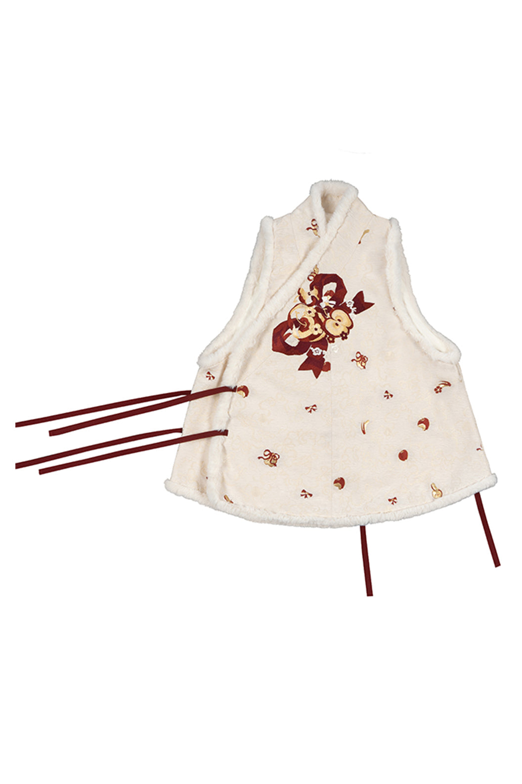 Chinese New Year Dress Embroidered Fashion Red Hanfu - qiyuan 祈愿