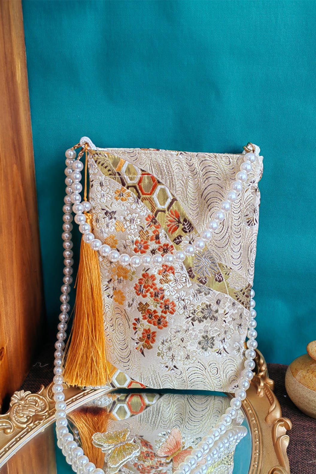 Crossbody Bag Palace Style Tassel Bag for Qipao