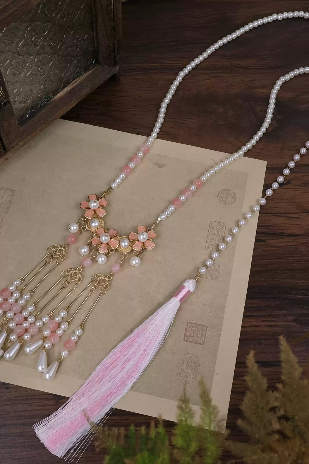 Drop Pendant Choker Chinese Style Necklace