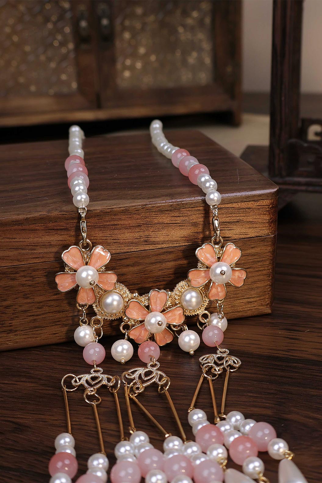 Drop Pendant Choker Chinese Style Necklace