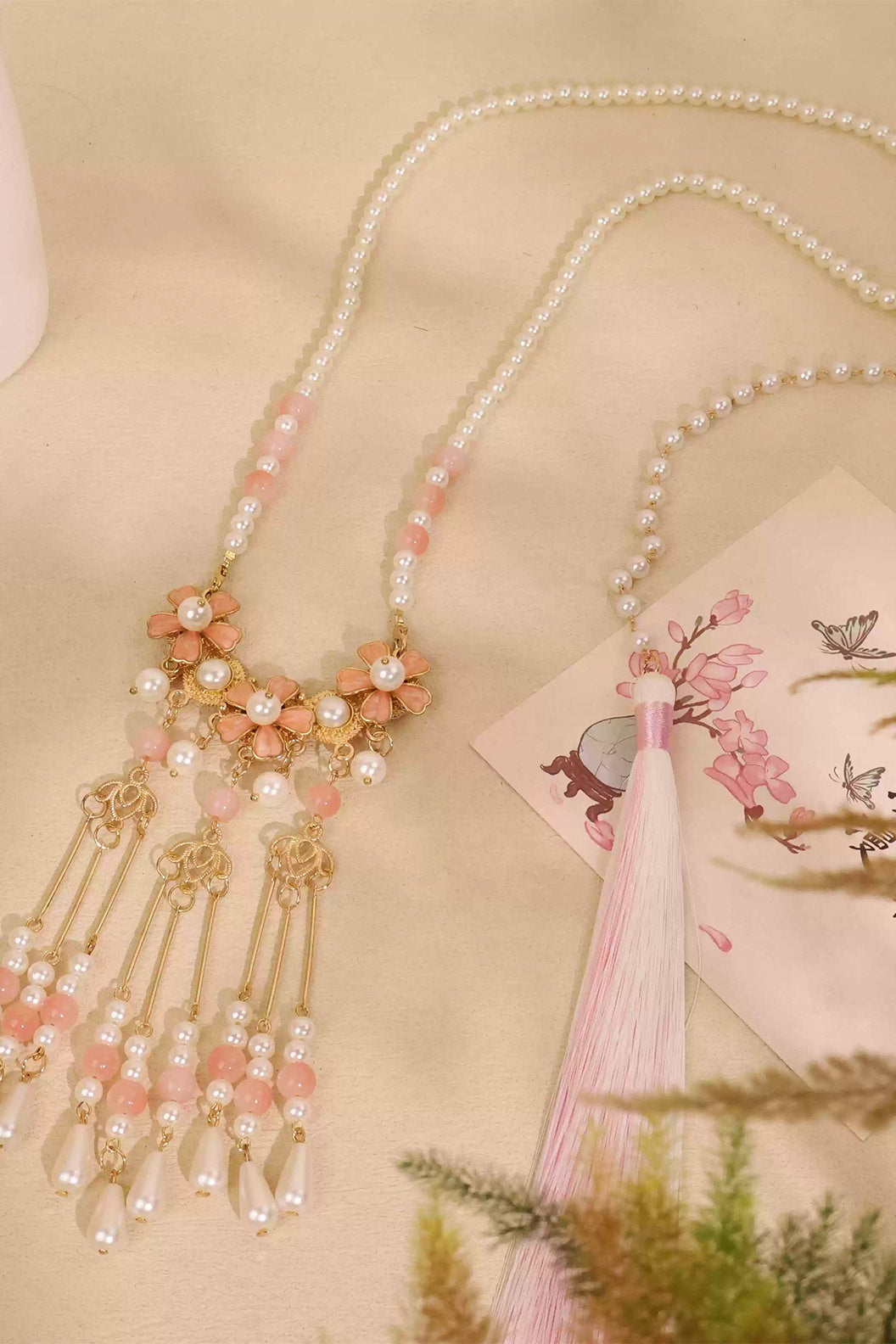 Drop Pendant Choker Chinese Style Necklace