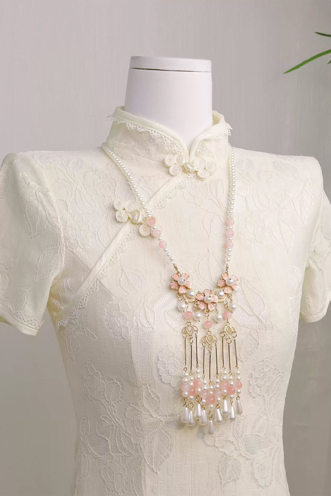 Drop Pendant Choker Chinese Style Necklace