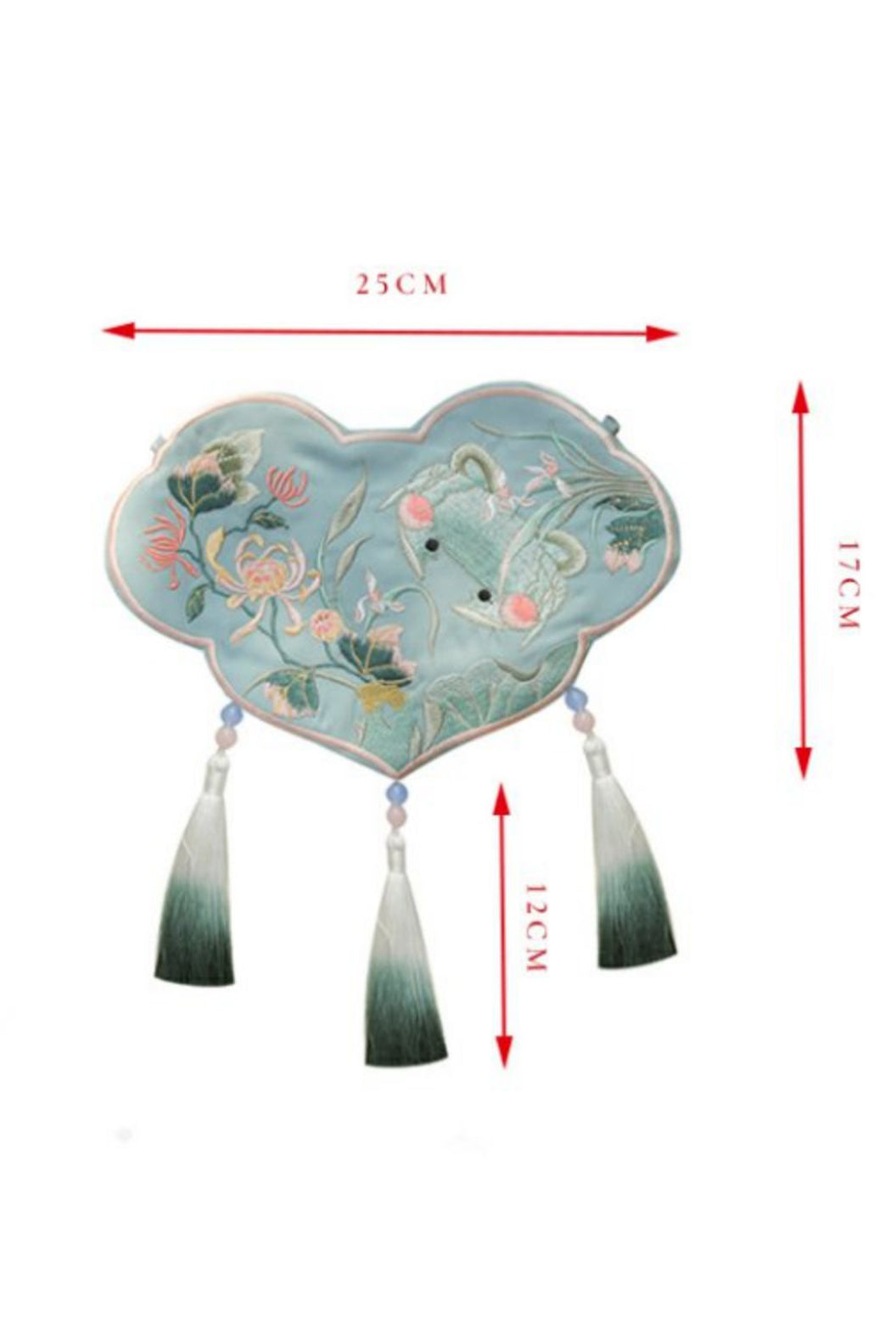 Embroidered Handbag Double Sided Embroidery Guofeng