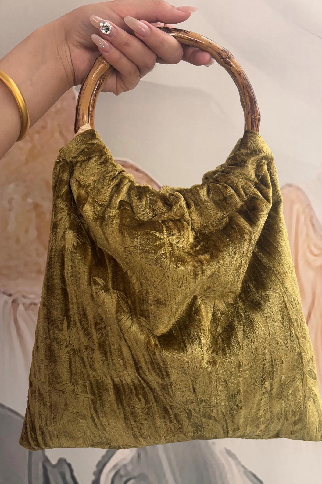 Embroidered Handbag Tricolor Embroidery for Qipao
